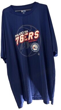 Philadelphia 76ers NBA Blue 4XL T-shirt Men's